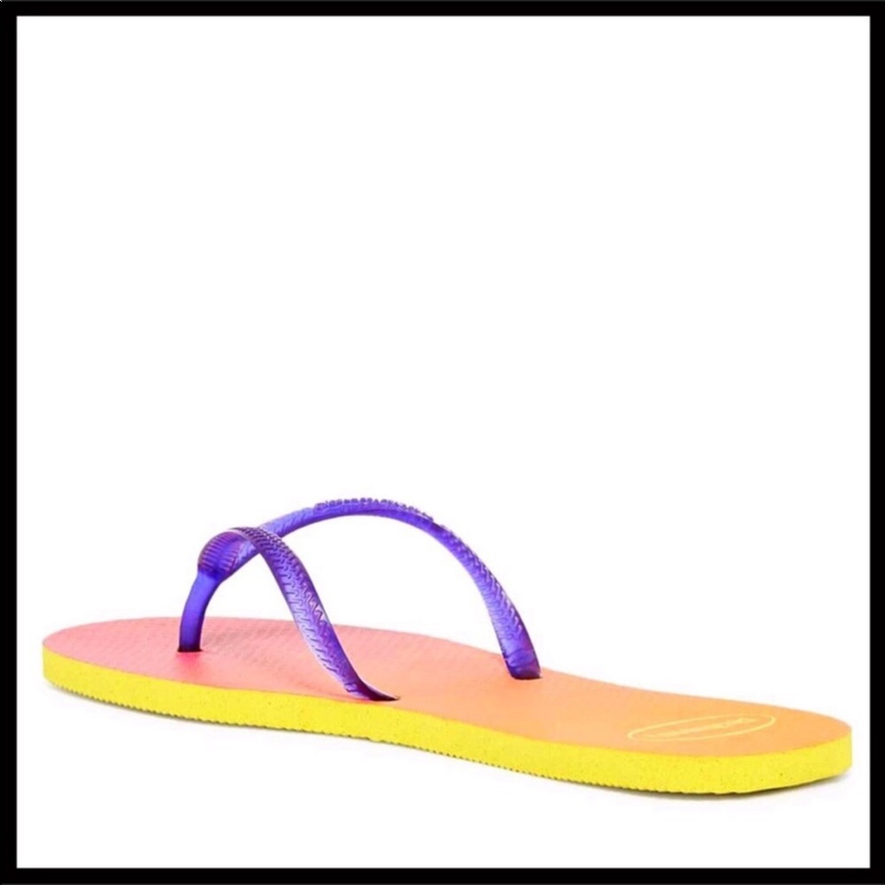 HAVAIANAS OMBRÉ PRINT SLIDES FLIP FLOPS SANDAL A3C - Picture 5 of 8